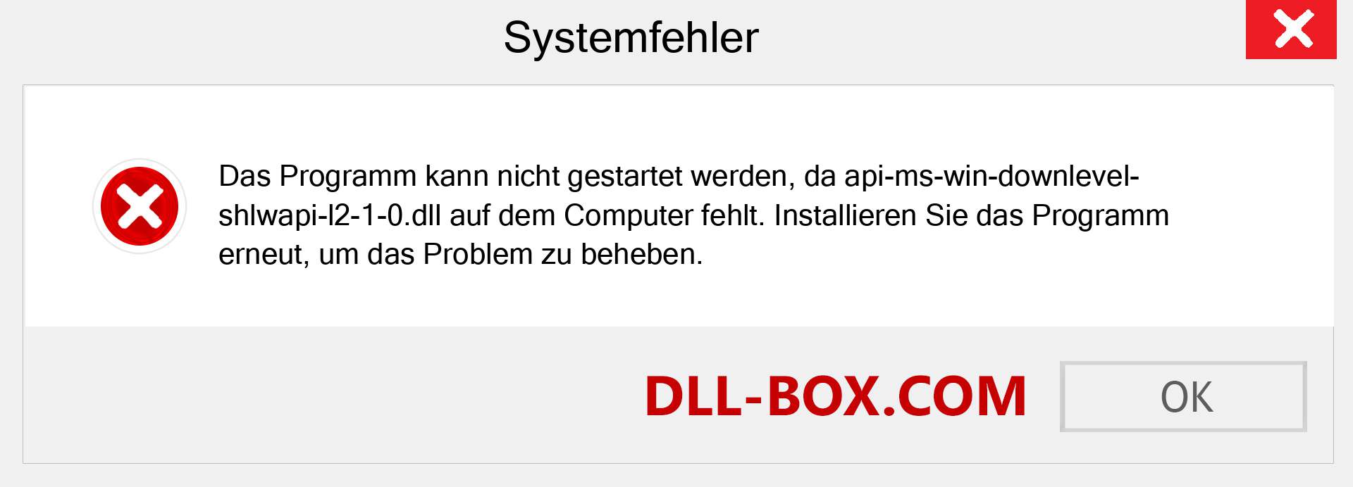 api-ms-win-downlevel-shlwapi-l2-1-0.dll-Datei fehlt?. Download für Windows 7, 8, 10 - Fix api-ms-win-downlevel-shlwapi-l2-1-0 dll Missing Error unter Windows, Fotos, Bildern